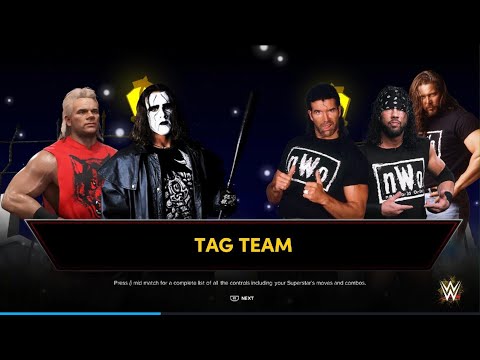 WWE 2K24 STING & LEX LUGER VS. SCOTT HALL & SYXX ELIMINATION TAG TEAM MATCH!