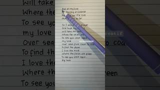 Let's sing and learn English : My Love (Pre-Chorus, Chorus) | By : Westlife #shorts