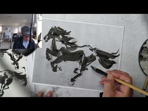 Capture the Spirit of Dragon and Horses in Chinese Brush Painting - a Private Class with Henry Li