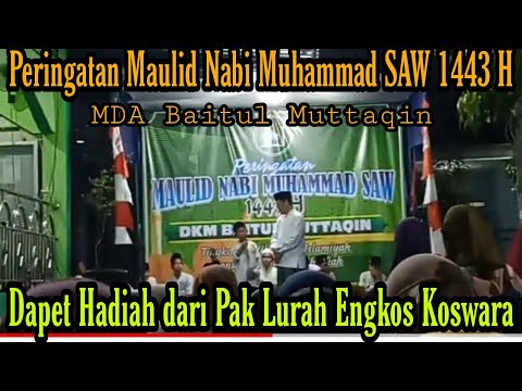 Kuis Berhadiah dari Pak Lurah Engkos Koswara di Maulid Nabi Muhammad SAW 1443 H