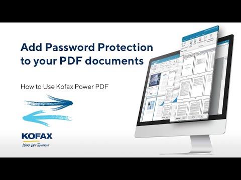 How to Password Protect PDF Documents in Kofax Power PDF