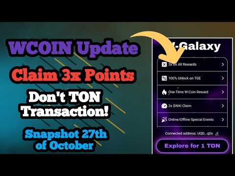 WCOIN TON Transaction | Should We Transaction or Not?