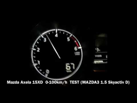 2017 Mazda3 1.5L Skyactiv D 0-100km/h (Axela 15XD)