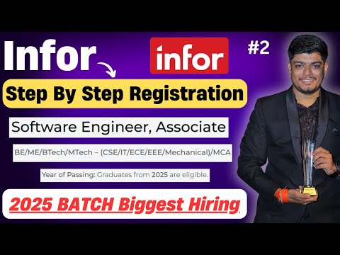 🔥Infor 2025 Biggest Hiring | Step By Step Registration | BE/ME/BTech/MTech/MCA 2025 BATCH | PART-2