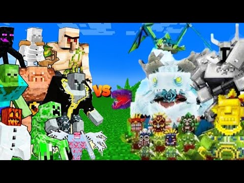 MUTANT MOBS vs MOWZIE'S MOBS - EPIC MINECRAFT BATTLE