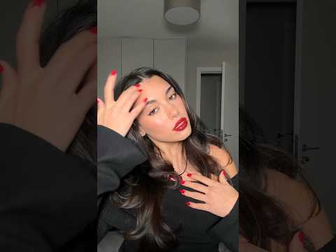 GRWM: christmas event ✨🍷 #christmas #christmasmakeup #redlipstick