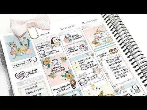 Plan With Me: Peachy Week! (Erin Condren Life Planner + Simplywatercolorco)