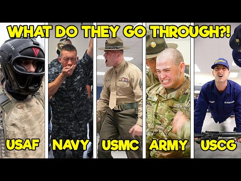 How HARD is Each Boot Camp in the U.S. Military?