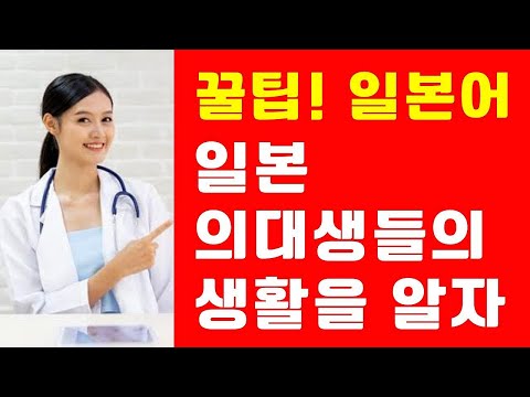 일본 의대생들의 생활을 알자 (꿀팁! 일본어 표현)