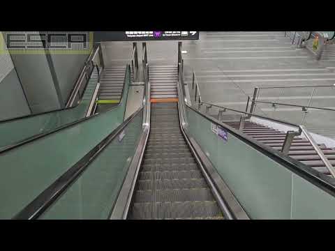 Taiwan MRT Taipei Exit 3 Escalator Down OTIS