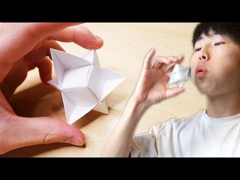 [Origami] Cube type blessing spinner