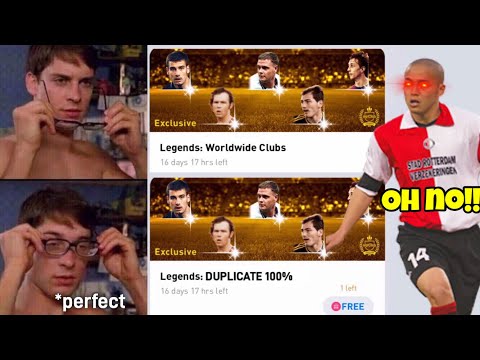 Legends: DUPLICATE Box Draw!!😪 PES 2021 Mobile #shorts