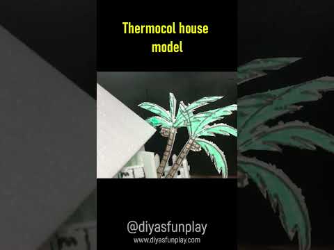 thermocol house model shorts - #shorts - styrofoam house model - #diyasfunplay