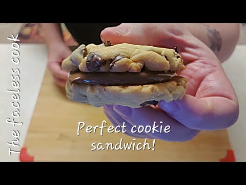 2-4-23 The best chocolate chip Nutella cookie sandwich!