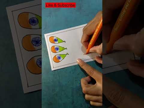 Easy Republic Day Card Making | Handmade White Paper Card Making | #shorts #trending #republicday