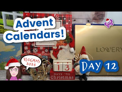 Day 12 - Opening ADVENT CALENDARS!  Vlogmas Day 12!  2024