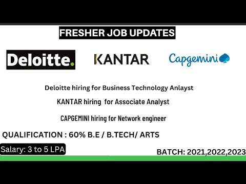 JOBSTODAY | OFF CAMPUS DRIVE | HOW TO APPLY | 2021,2022,2023|#DELOITTE #CAPGEMINI #KANTAR