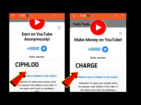 Earn on YouTube Anonymously! | Make Money on YouTube! | 30-31 December Cats All Video Codes Today