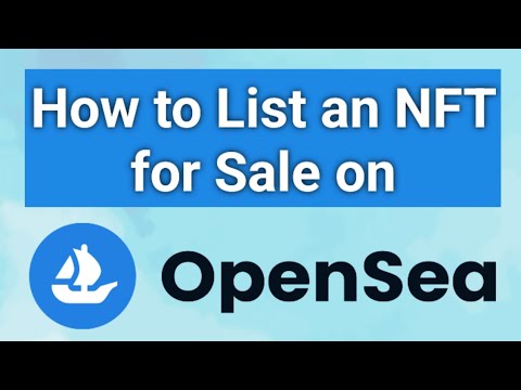 How to sell an NFT at opensea.io