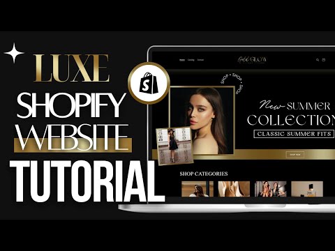 HOW TO MAKE A GOLD LUXURY Shopify WEBSITE | Tutorial For Beginners