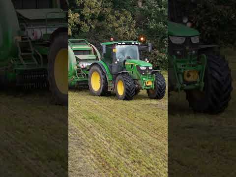 4th cut baling and wrapping | JohnDeere 6R150 & Fendt 516 Vario | Luxembourg 2024