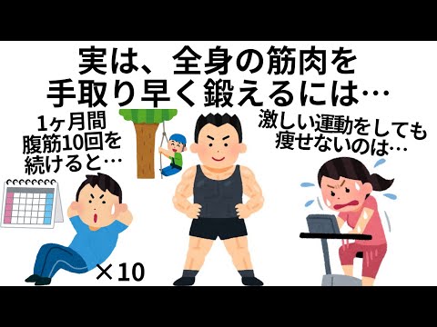 【総集編】筋トレのためになる雑学まとめ