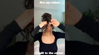 Hairstyle for curly hair!|#shortvideo #hairstyle #howtostylecurlyhair #hairtutorial #hairideas #edit