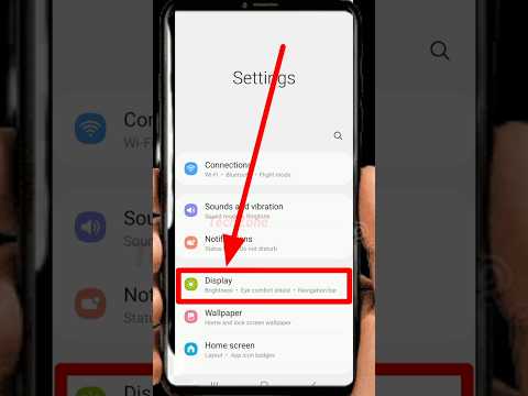 How To Turn On/Off Auto Brightness On Samsung Phones #shorts