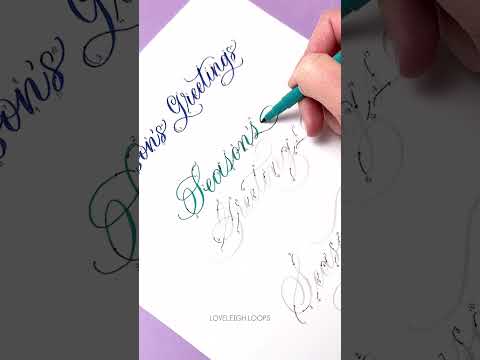 Season's Greetings in 3 calligraphy styles ❄️