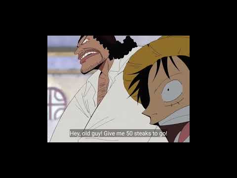 luffy and blackbeard arguing over food