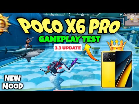 Poco x6 pro 🔥 bgmi gameplay test 3.3 update new mood🔥