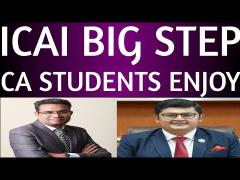 |ICAI Great Announcement 👍| Must Watch Video For CA Students|