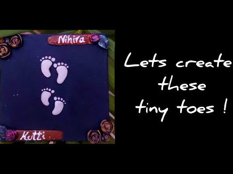 Lets create a memory of our little one's tiny toes now 👣#diy