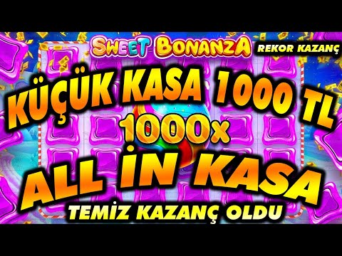 SWEET BONANZA 💥 1000 TL KÜÇÜK KASA ALL İN KASA DAN VURGUN BİG WİN 💥💰 #sweetbonanza #slot #casino