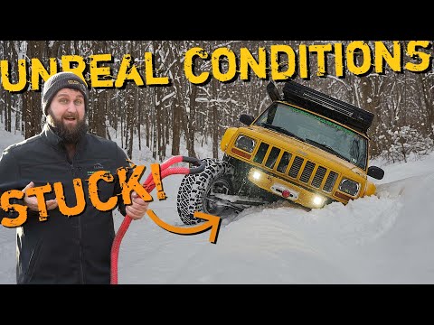 The CRAZIEST East Coast Snow Conditions EVER! Stuck in WV's DEEP Snow!