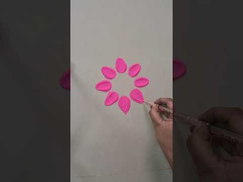 #easyrangoli#smallflowerrangoli#simplerangoli#dailyrangolidesign#muggulu#kolam