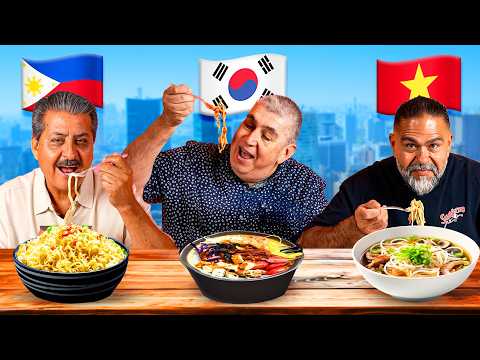 Mexican Dads Try The Best Noodles from Each Country!