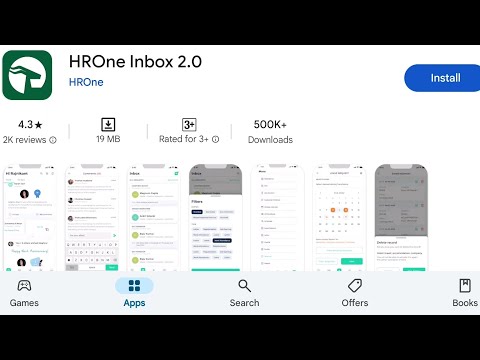 How To Install HROne Inbox 2.0 App's | How To Download HROne Inbox 2.0 App's