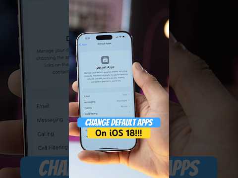 Change DEFAULT Apps on iPhone with iOS 18.2 #apple #iphone #ios