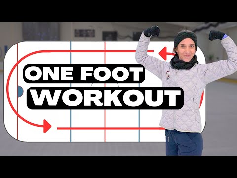 One Foot Workout (On Ice) For Figure Skaters - 10 Laps of Skating Skills