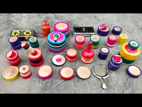 diy unboxing amazing mini kitchen set @existclay @miniclay5092 @Dolliyon