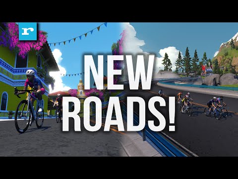 BIG Zwift update! First Ride On 19km Of New Roads In Watopia