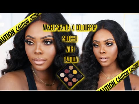 MAKEUPSHAYLA X COLOURPOP AGAIN ? | PROCEED WITH CAUTION REVIEW + SWATCHES