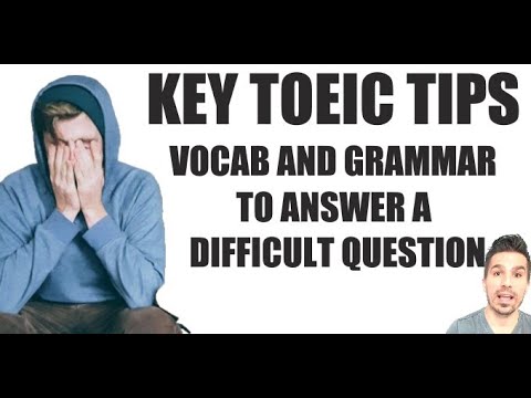 TOEIC TIPS: VOCABULARY AND GRAMMAR TO ANSWER A DIFFICULT QUESTION! #toeicスコアアップ #toeic単語 #TOEIC990