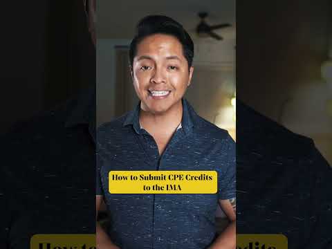 How to Submit CPE Credits to the IMA