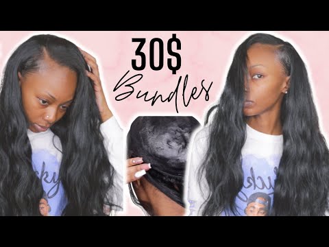 Deep Side Part Quickweave + How to Blend Leave Out ft. Model Model Gardenia Affordable hair