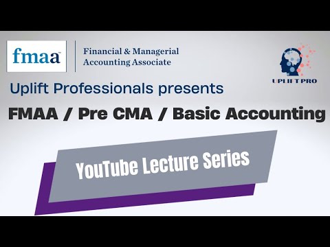 Pre CMA / FMAA Lecture | Class 1 | Ajinkya Dhabe | Uplift Professionals