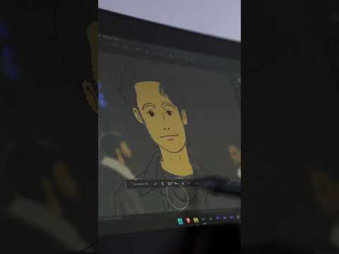 Making a SELF-PORTRAIT Digitally! [PART 1] #shorts #digitaldrawing #digitalillustration