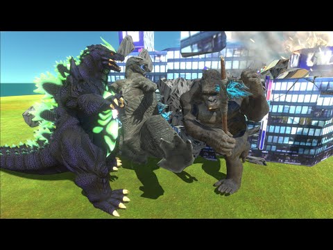 Evolution of Godzilla save Space Godzilla from Angry King Kong - Animal Revolt Battle Simulator