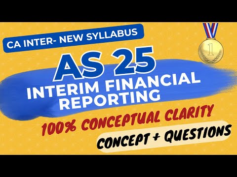 AS 25 in ENGLISH - Interim Financial Reporting - PART 2 QUESTIONS - CA Inter New Syllabus